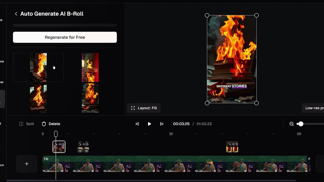 Customizing AI B-roll with Prompts
