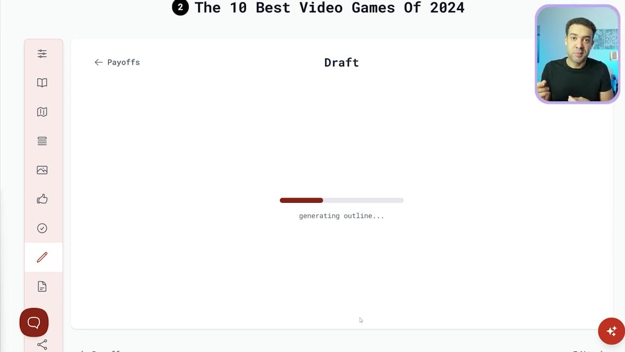 The Generated Script Editing Workspace