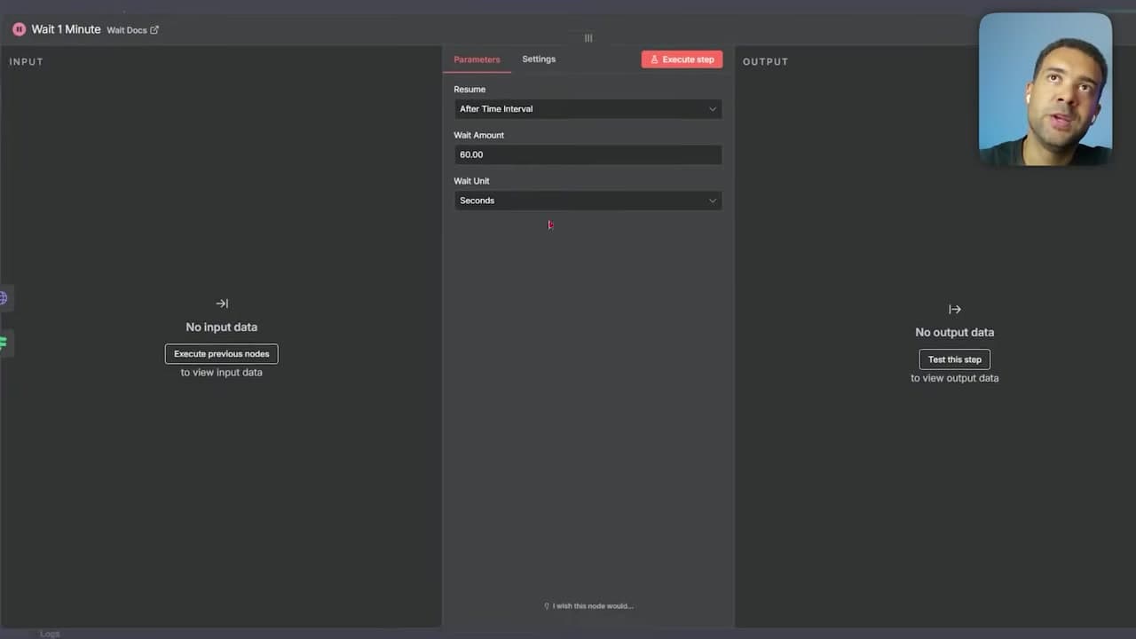 Wait Node Loop Settings