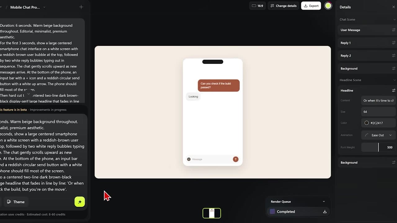 Claude-Style Chat Interface Mockup Result