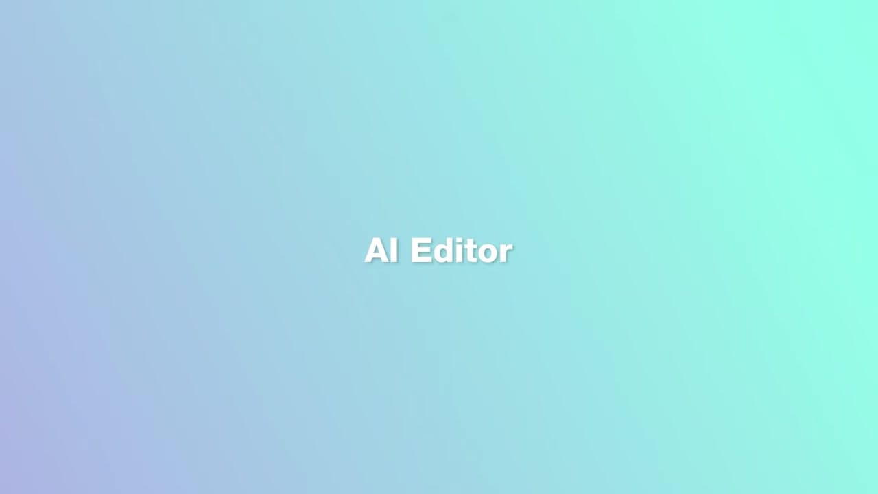 The AI Edit dialogue box suggesting context-aware sound effects
