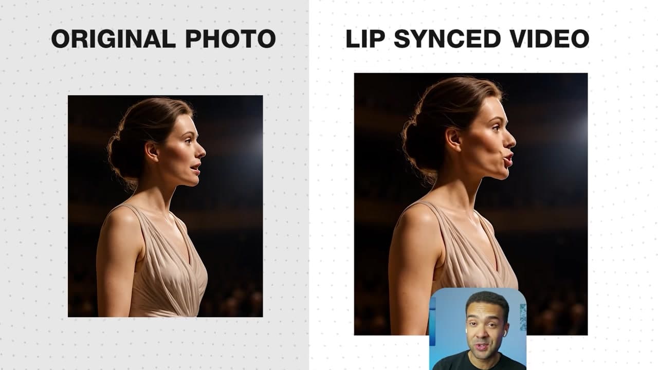 An avatar generated from an extreme side-profile angle displaying accurate lip sync