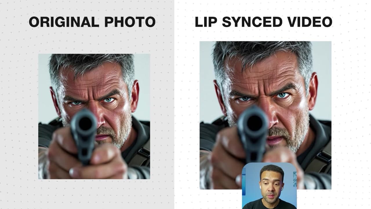 An avatar lip-syncing perfectly despite the lower face being obstructed by a hand