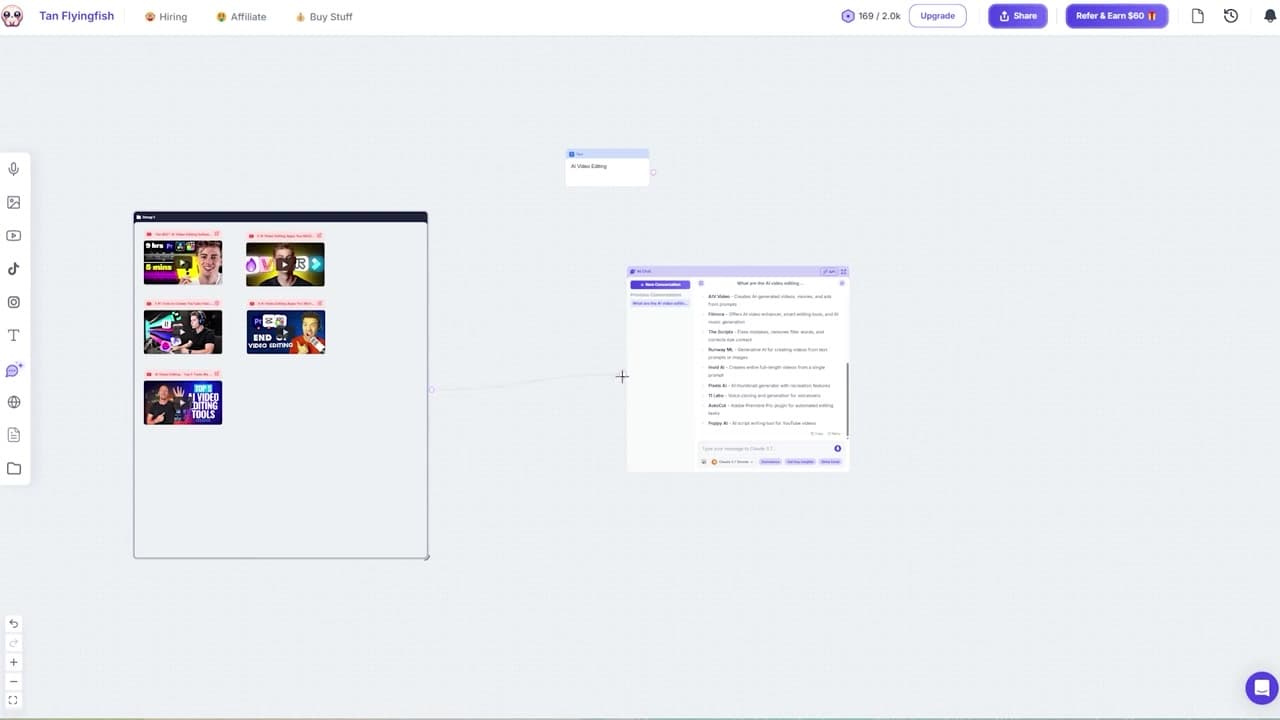 Grouping elements and connecting them to the Chat Box