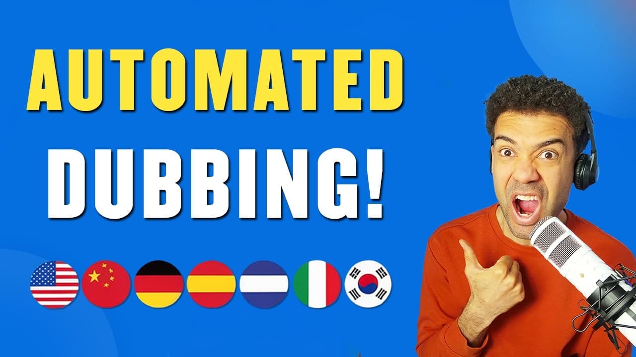 This AI Does Automated Dubbing On Videos FAST! (tutorial)
