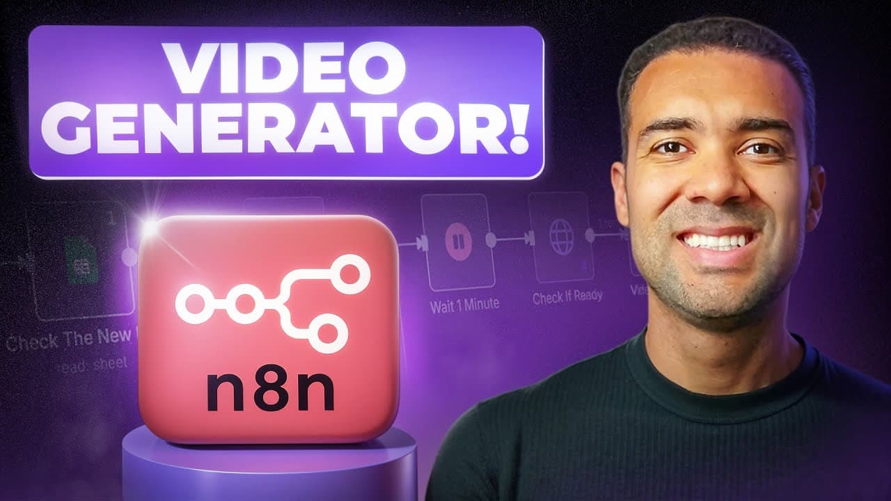 Build Your 1st N8N Video Generator With Me! (easy tutorial)